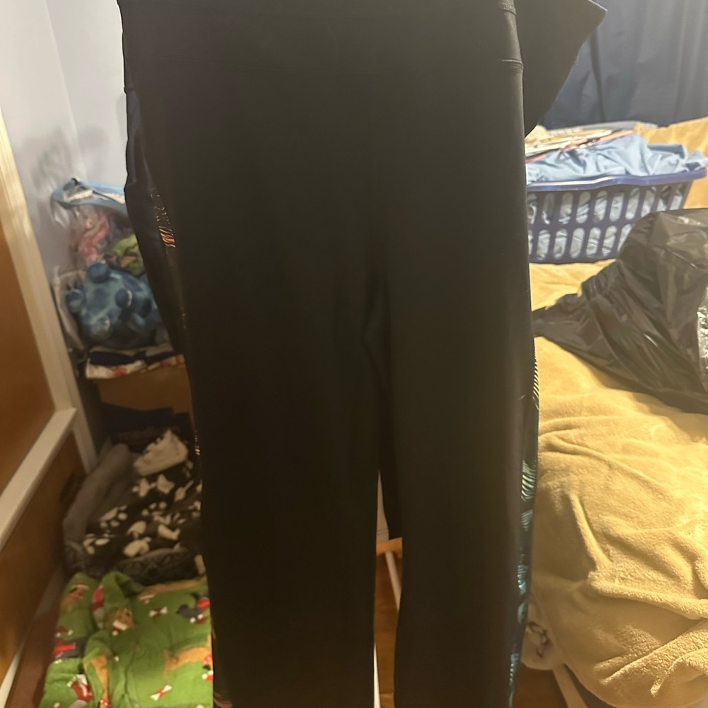 Black Track Pants with Relaxed Fit and Smooth Finish